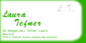 laura tefner business card